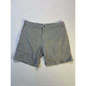 Marine Layer‎ Mens Shorts 36 Grey Organic Cotton Blend Casual Stretch Chino